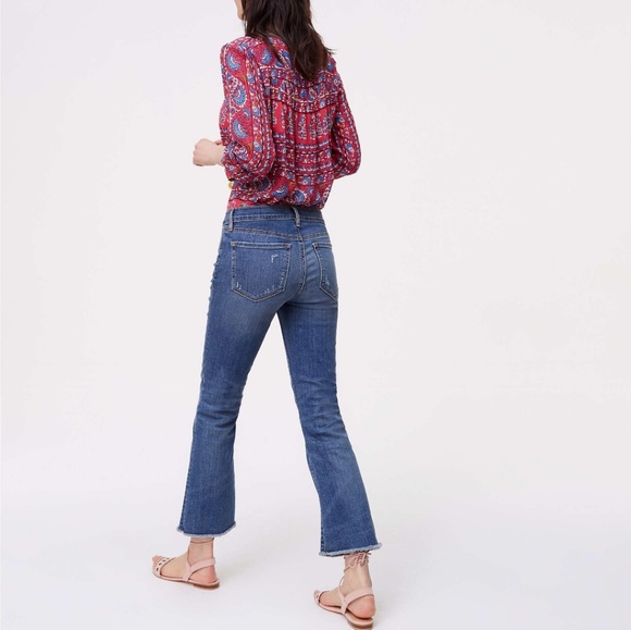 LOFT Denim - Loft flare crop jeans